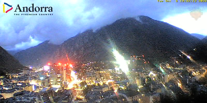 WebCam over Andorra la Vella & Escaldes Engordany